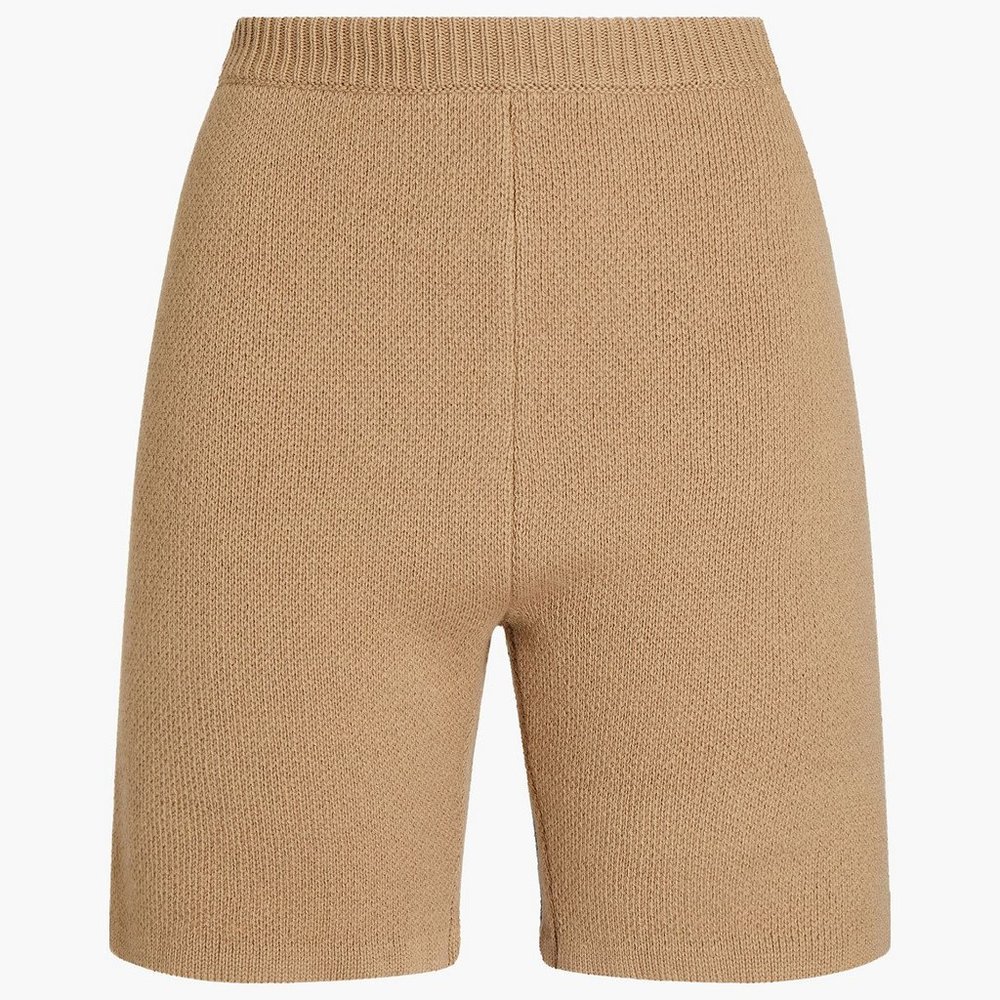 MAGDA BUTRYM Beige Knit High Rise Wool Fitted Shorts NWT SMALL - Picture 3 of 4